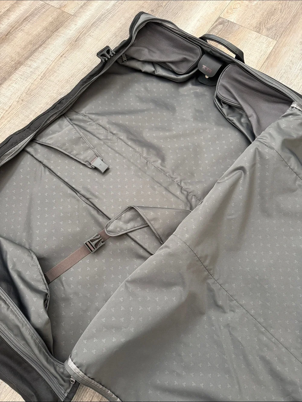 Tumi Black Travel Garment Bag with Dual Front Pockets